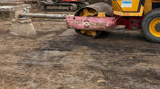 Aushub, Bodenbewegung und Geländemodellierung