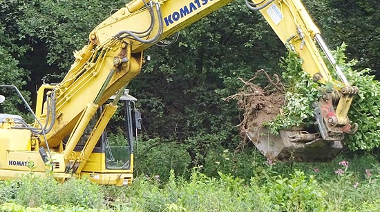 Aushub, Bodenbewegung und Geländemodellierung