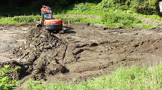 Aushub, Bodenbewegung und Geländemodellierung